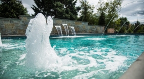 Pool with Bubblers, Sheer Descents, and Deck Jets